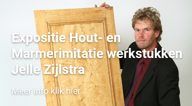 Expositie Hout- en marmerimitatie werkstukken Jelle zijlstra